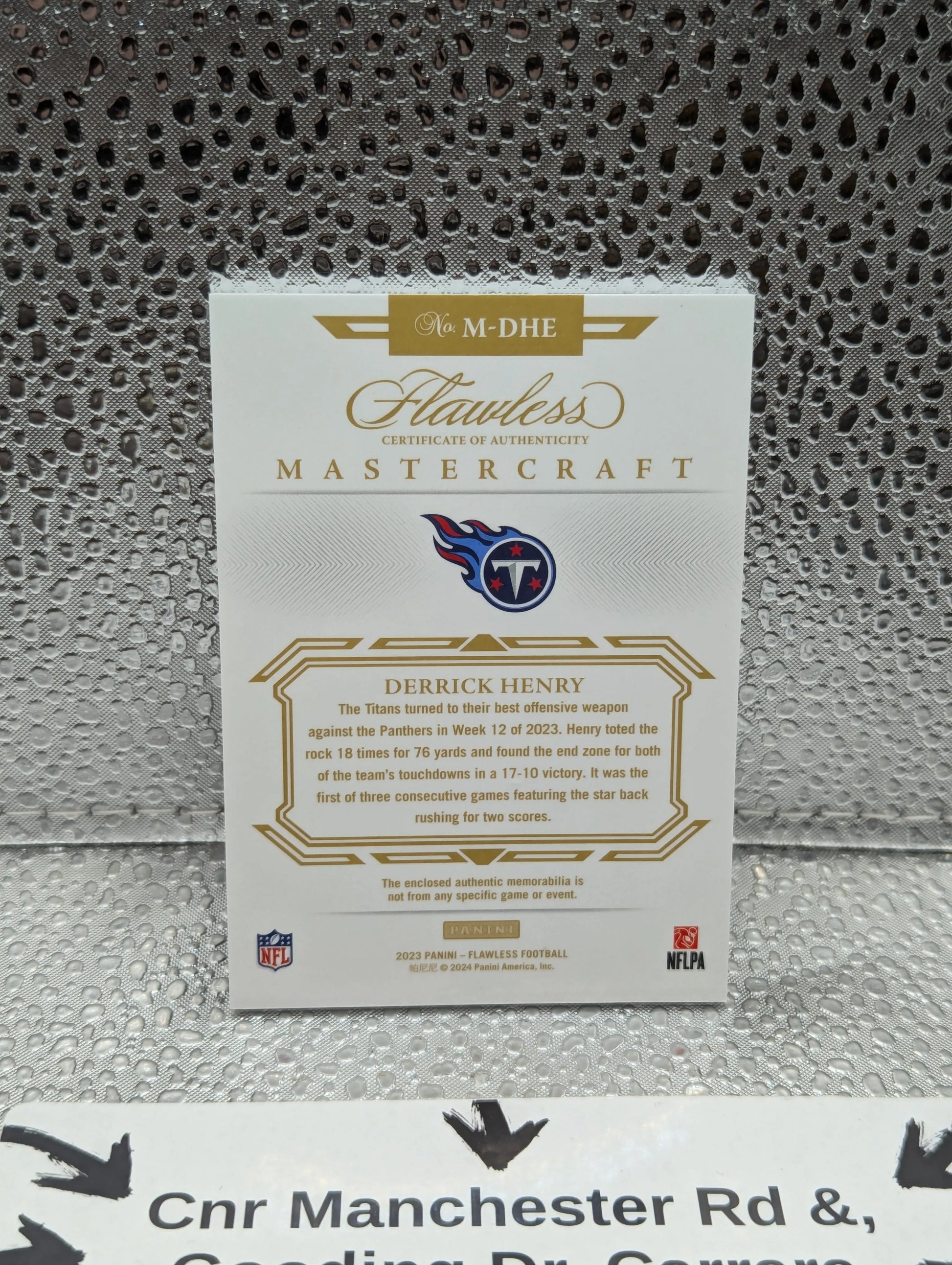 Panini 2023 Flawless Derrick Henry Triple Patch /15 FRENLY BRICKS - Open 7 Days