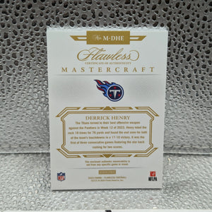 Panini 2023 Flawless Derrick Henry Triple Patch /15 FRENLY BRICKS - Open 7 Days