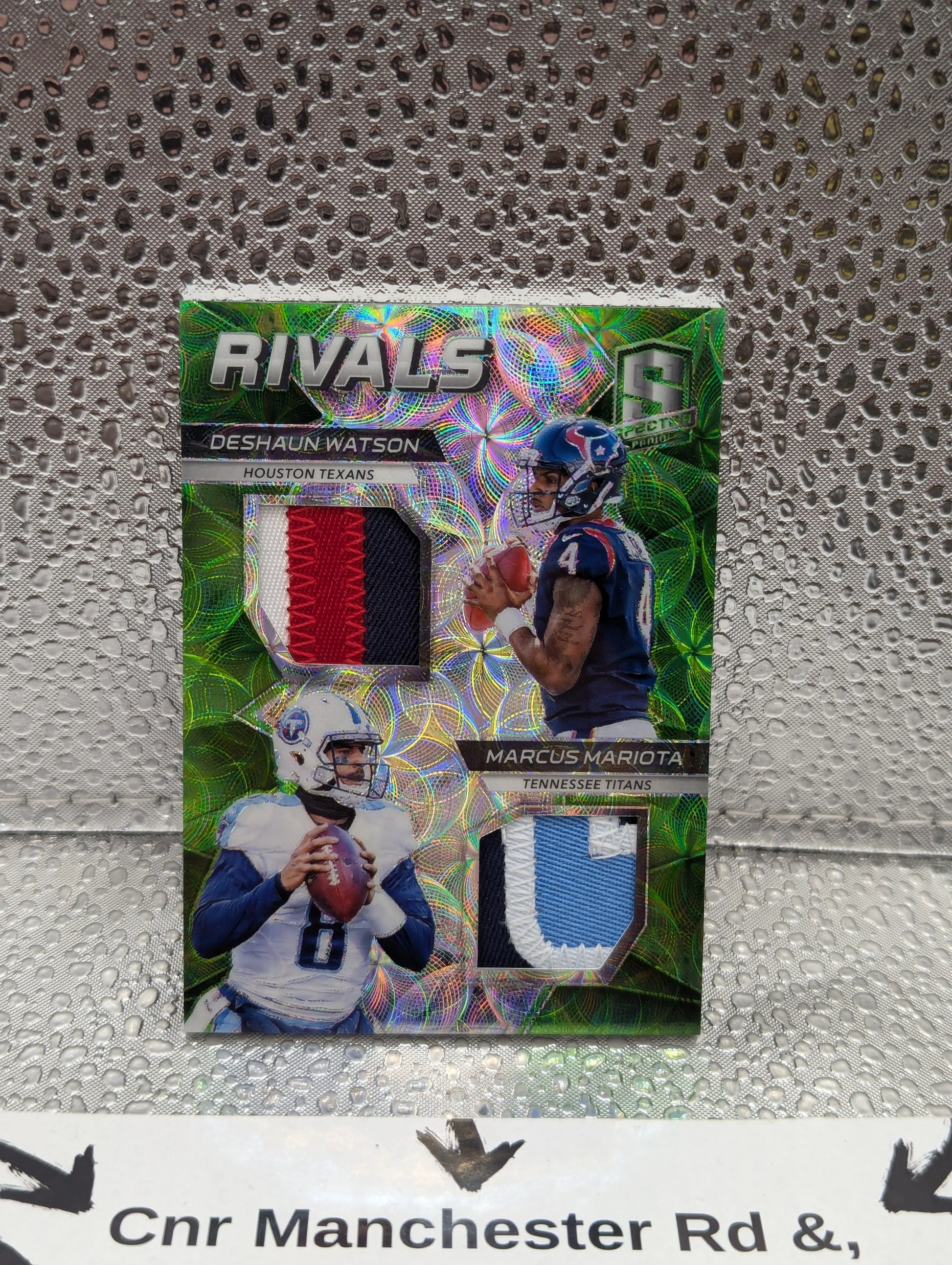 NFL PANINI SPECTRA RIVALS MARIOTA WATSON PATCH /10 FRENLY BRICKS - Open 7 Days