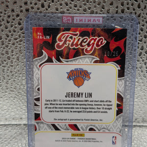 2023-24 Panini Phoenix Jeremy Lin Fuego Autographs Auto /25 FRENLY BRICKS - Open 7 Days