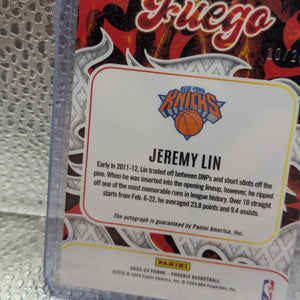 2023-24 Panini Phoenix Jeremy Lin Fuego Autographs Auto /25 FRENLY BRICKS - Open 7 Days