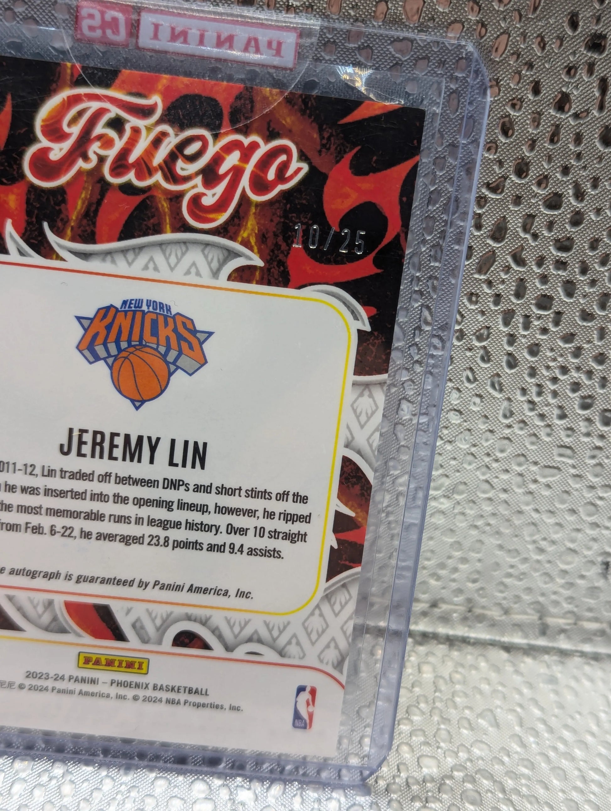 2023-24 Panini Phoenix Jeremy Lin Fuego Autographs Auto /25 FRENLY BRICKS - Open 7 Days