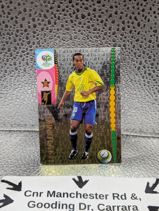 Panini Germany World Cup 2006 Ronaldinho #60 Foil Card FRENLY BRICKS - Open 7 Days