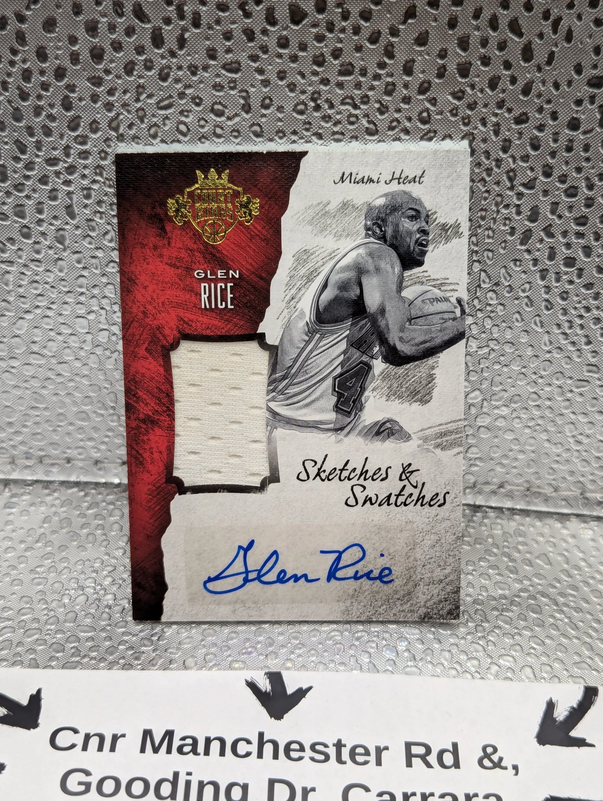 2016-17 Panini Court Kings Glen Rice Sketches & Swatches Relic Auto /125 FRENLY BRICKS - Open 7 Days