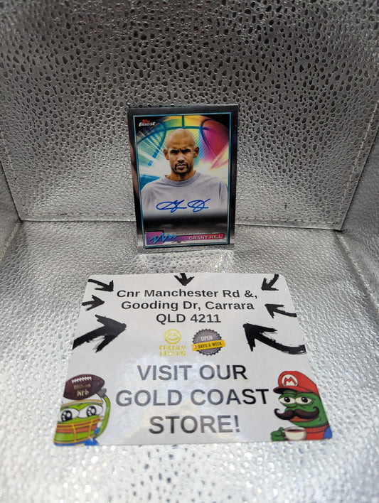 2021 Topps Finest Basketball Finest Auto Grant Hill AUTO PISTONS FRENLY BRICKS - Open 7 Days