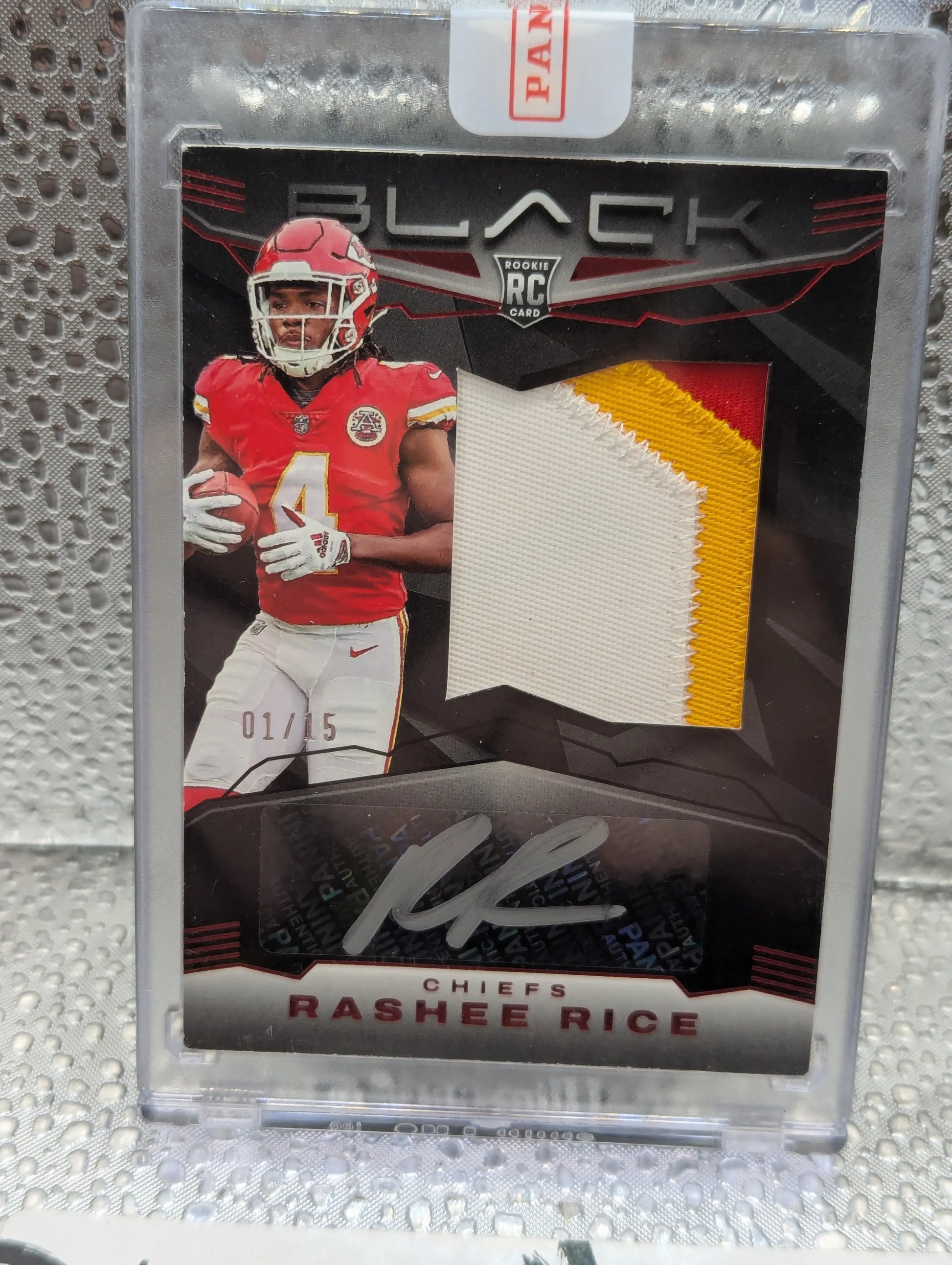 2023 Panini Rashee Rice Rc Rookie /15 On Card Auto Patch Gridiron Card Nfl FRENLY BRICKS - Open 7 Days