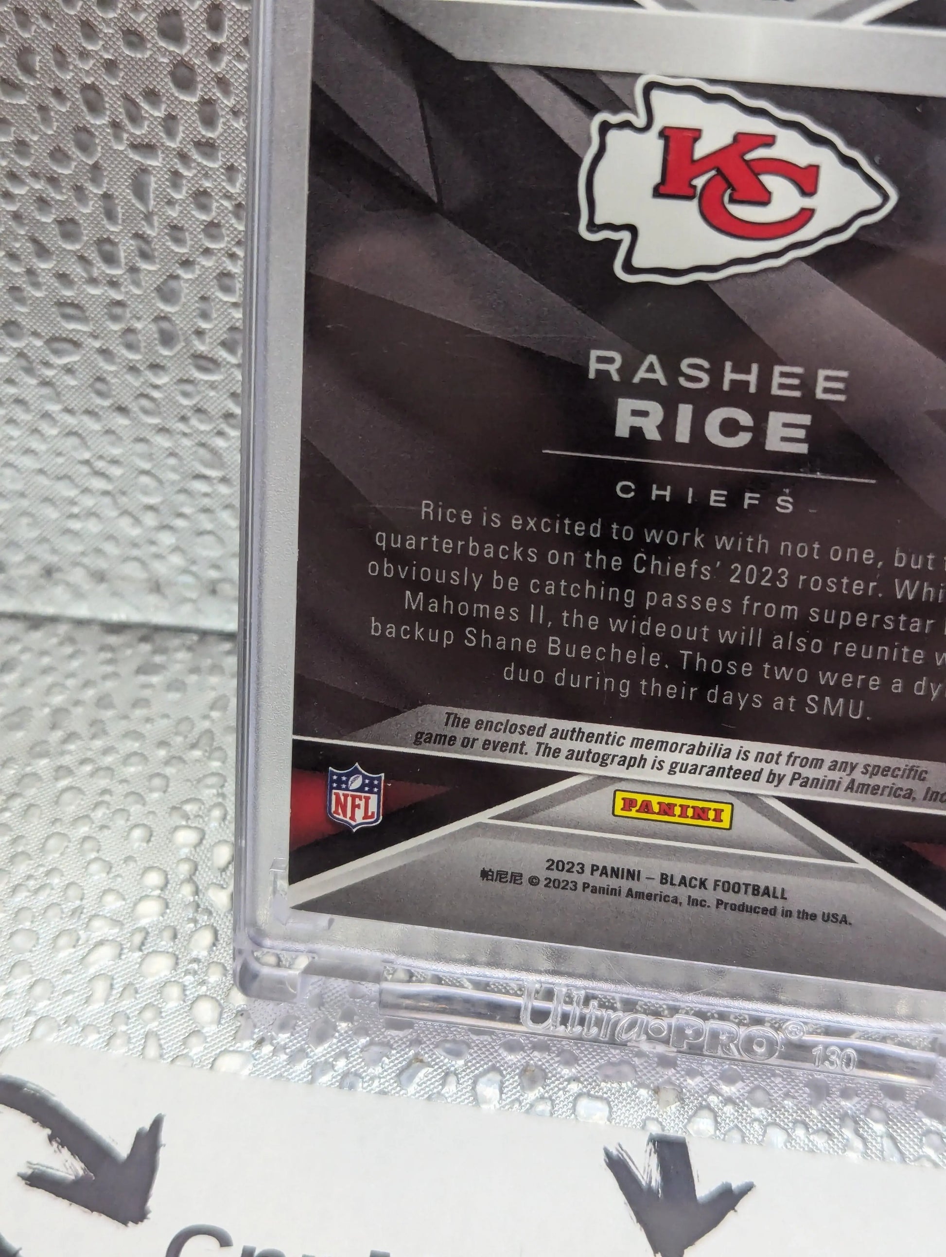 2023 Panini Rashee Rice Rc Rookie /15 On Card Auto Patch Gridiron Card Nfl FRENLY BRICKS - Open 7 Days