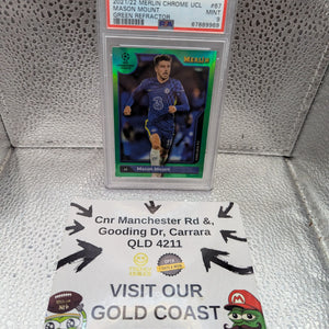 2021/22 Merlin Chrome Ucl Mason Mount /99 PSA 9 FRENLY BRICKS - Open 7 Days