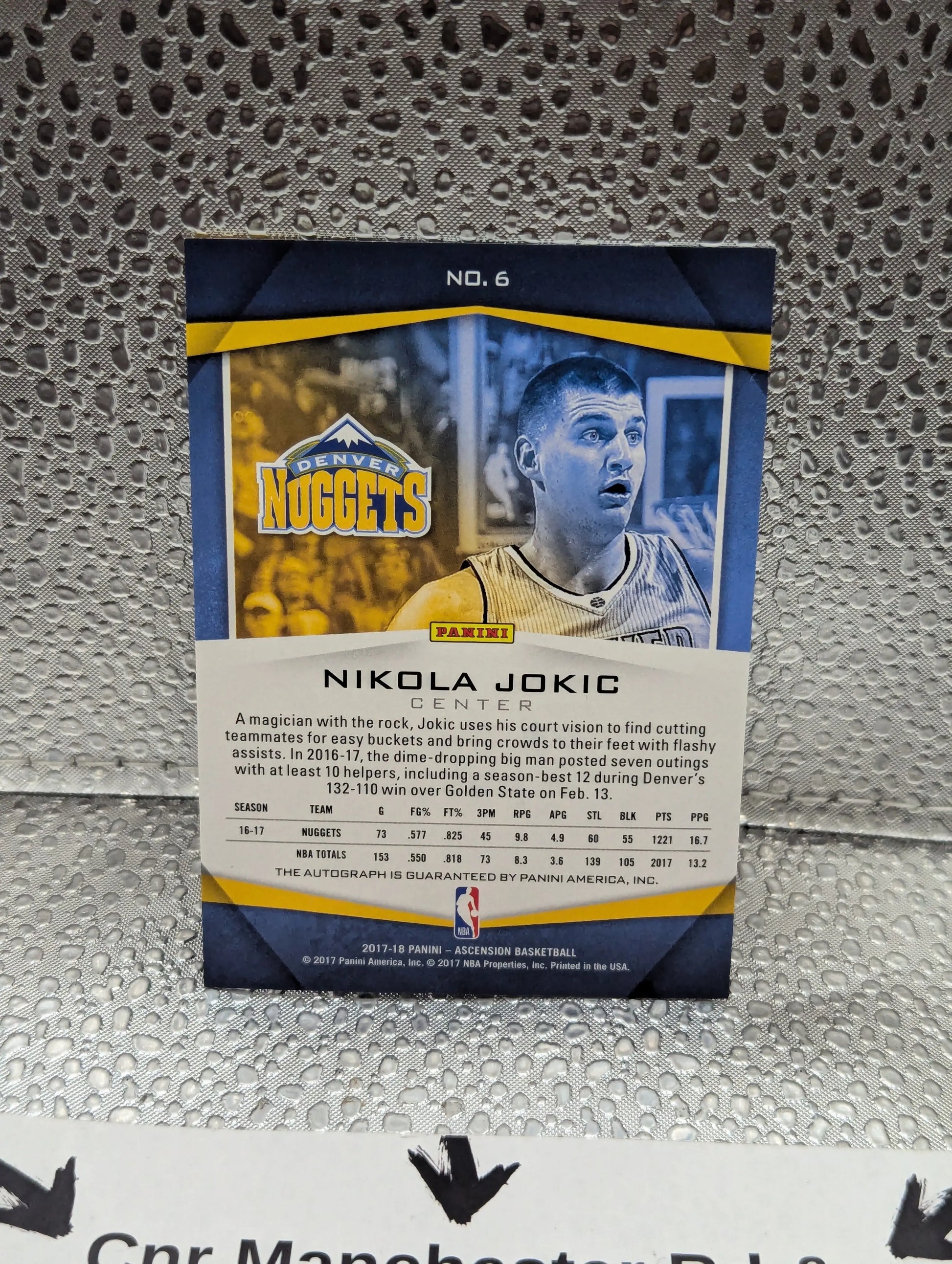 2017-18 Panini Ascension Auto /75 Nikola Jokic #6 Auto FRENLY BRICKS - Open 7 Days