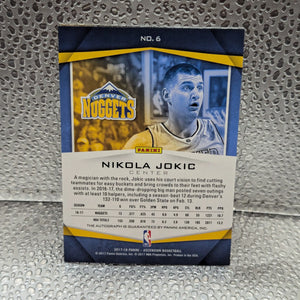 2017-18 Panini Ascension Auto /75 Nikola Jokic #6 Auto FRENLY BRICKS - Open 7 Days