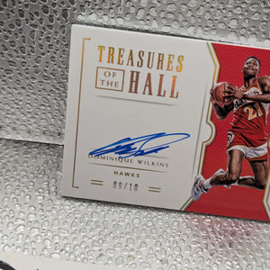 2021-22 Panini National Treasures Dominique Wilkins Gold NBA Greats Auto /10 FRENLY BRICKS - Open 7 Days