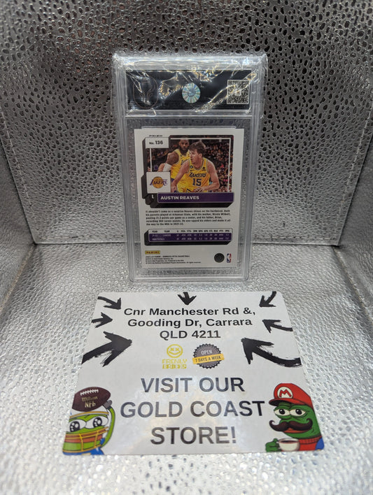 2022-23 Austin Reaves #136 Panini Donruss Optic Purple TCG 10 FRENLY BRICKS - Open 7 Days