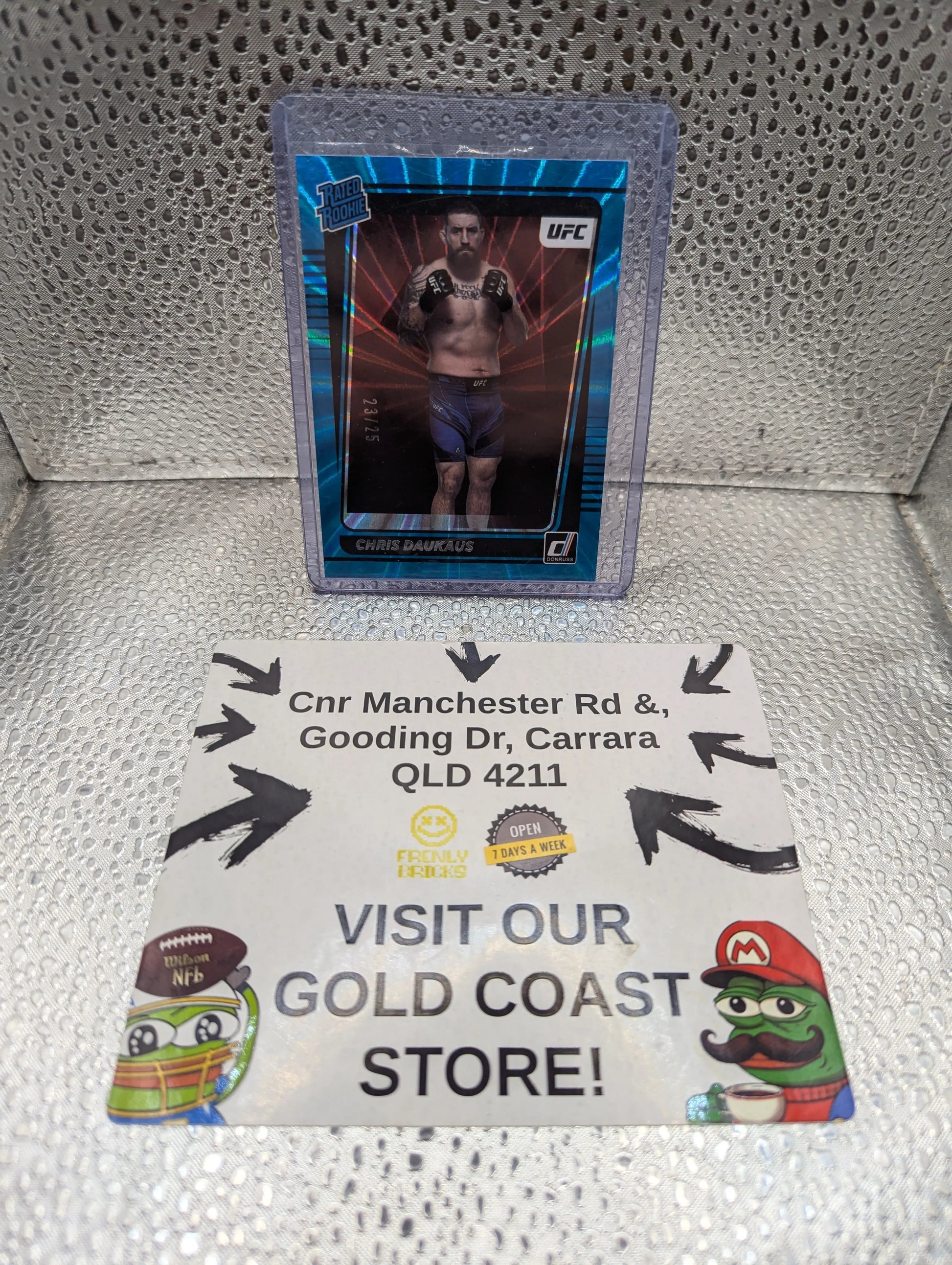 2022 Chris Daukaus Donruss Rated Rookie Blue Lazer /25 FRENLY BRICKS - Open 7 Days