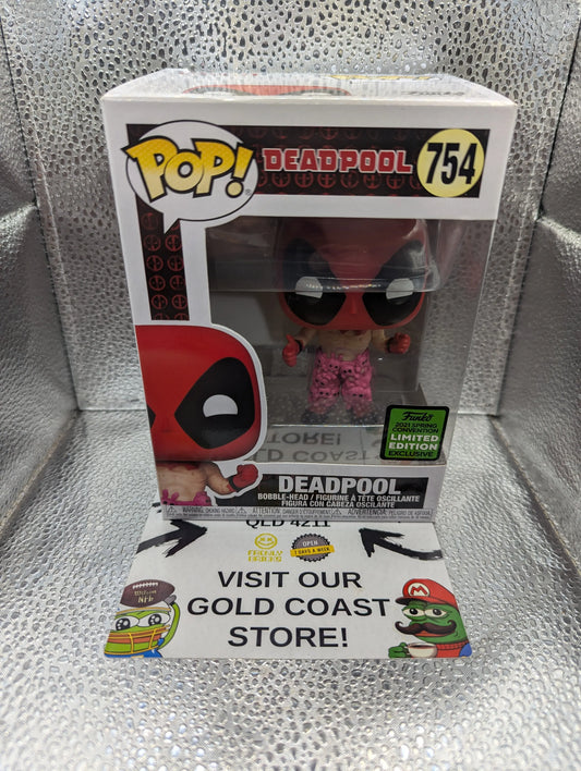 Funko Pop Vinyl Deadpool #754 2021 Spring Convention Limited Edition Exclusive FRENLY BRICKS - Open 7 Days