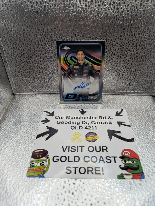 2024 Topps Chrome Formula 1 F1 Juan Manuel Correa Auto #CAC-CORR GZ FRENLY BRICKS - Open 7 Days