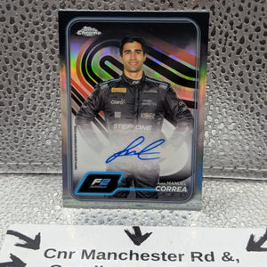 2024 Topps Chrome Formula 1 F1 Juan Manuel Correa Auto #CAC-CORR GZ FRENLY BRICKS - Open 7 Days