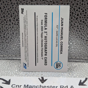 2024 Topps Chrome Formula 1 F1 Juan Manuel Correa Auto #CAC-CORR GZ FRENLY BRICKS - Open 7 Days