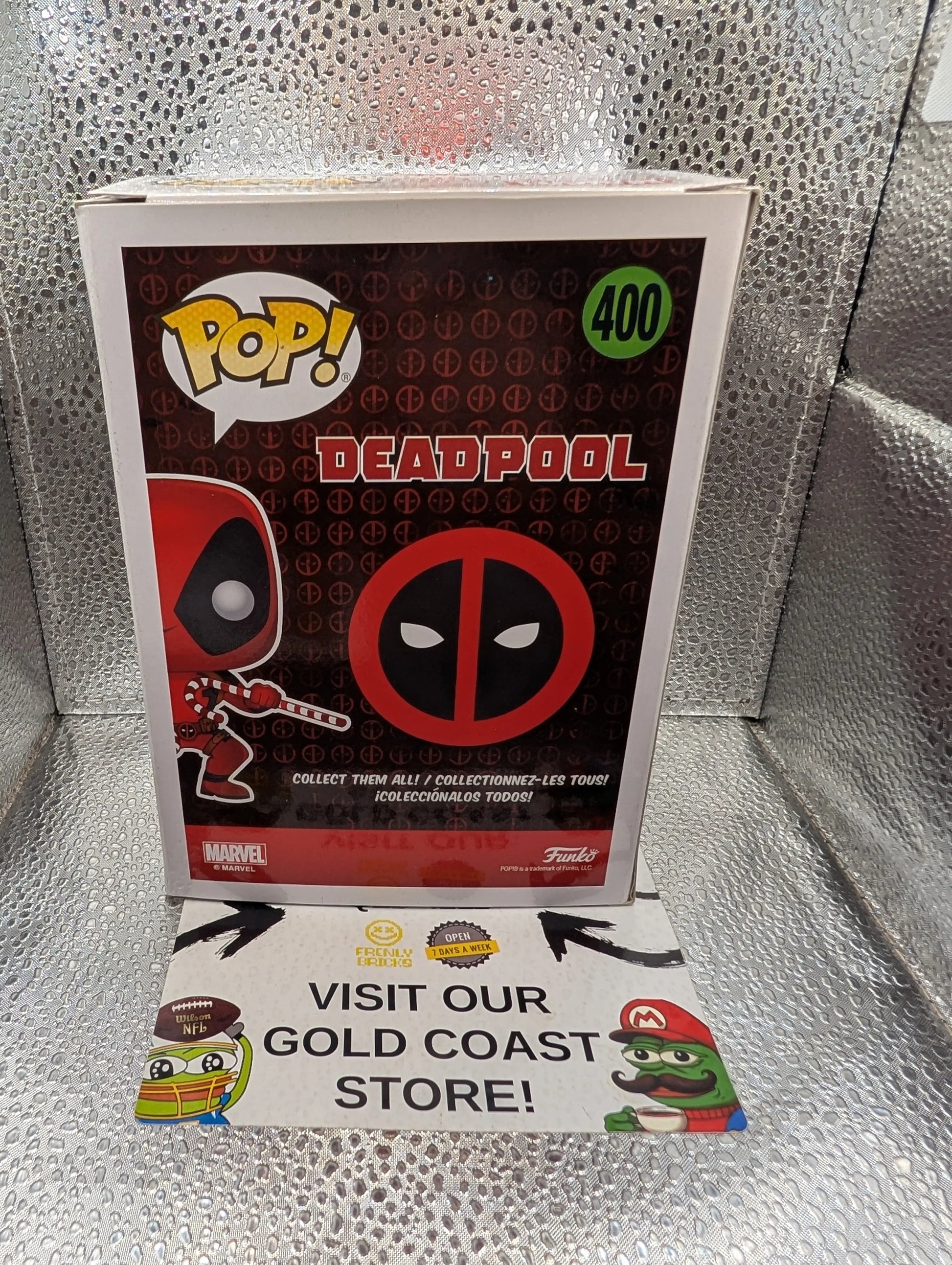 DEADPOOL Christmas Cane Funko Pop! Vinyl #400 FRENLY BRICKS - Open 7 Days