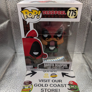 Funko POP! Marvel: Deadpool - Barista Deadpool #775 FRENLY BRICKS - Open 7 Days