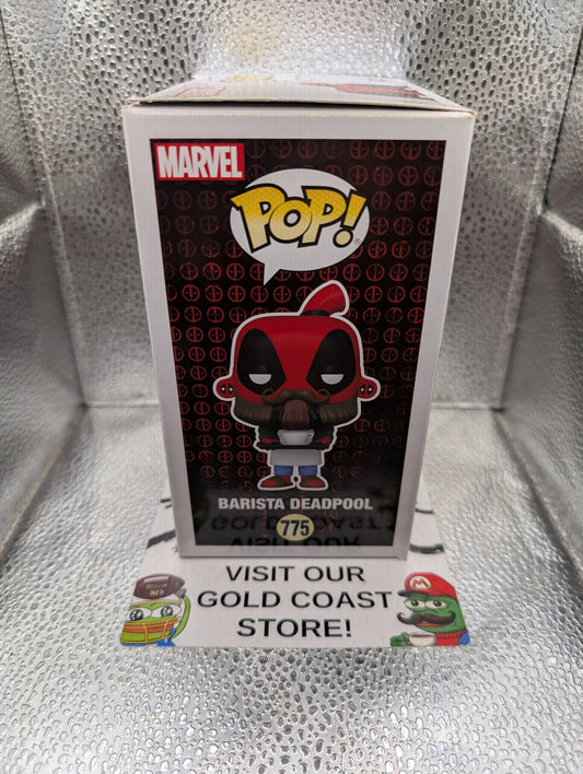 Funko POP! Marvel: Deadpool - Barista Deadpool #775 FRENLY BRICKS - Open 7 Days