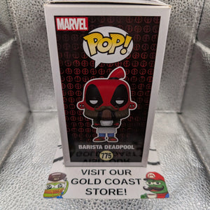 Funko POP! Marvel: Deadpool - Barista Deadpool #775 FRENLY BRICKS - Open 7 Days