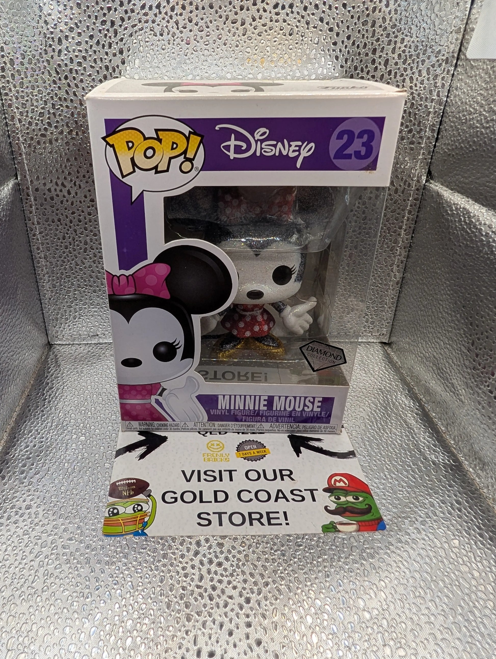 Disney Minnie Mouse Diamond Glitter Exclusive Pop! Vinyl Figure 23 FRENLY BRICKS - Open 7 Days