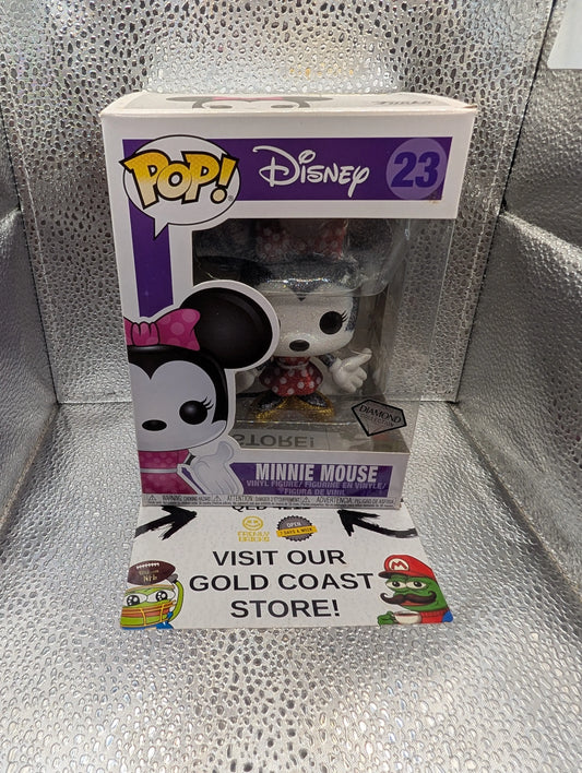 Disney Minnie Mouse Diamond Glitter Exclusive Pop! Vinyl Figure 23 FRENLY BRICKS - Open 7 Days