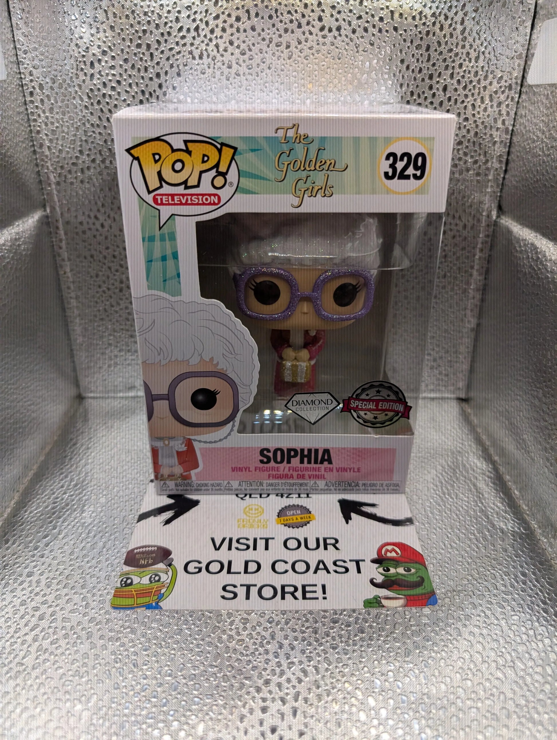FUNKO POP TELEVISION THE GOLDEN GIRLS #329 SOPHIA (GLITTER) VAULTED VINYL FRENLY BRICKS - Open 7 Days
