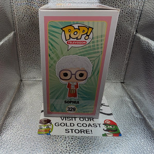FUNKO POP TELEVISION THE GOLDEN GIRLS #329 SOPHIA (GLITTER) VAULTED VINYL FRENLY BRICKS - Open 7 Days