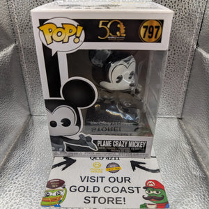 Funko Pop! Vinyl: Disney - Plane Crazy Mickey (Black & White) #797 FRENLY BRICKS - Open 7 Days