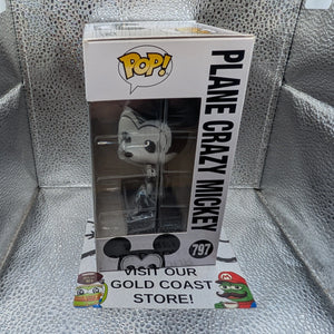 Funko Pop! Vinyl: Disney - Plane Crazy Mickey (Black & White) #797 FRENLY BRICKS - Open 7 Days