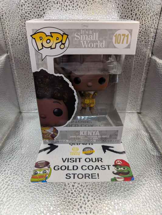 Disney Its a Small World Funko Pop Vinyl Kenya #1071 with Pop Protector FRENLY BRICKS - Open 7 Days