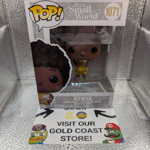 Disney Its a Small World Funko Pop Vinyl Kenya #1071 with Pop Protector FRENLY BRICKS - Open 7 Days