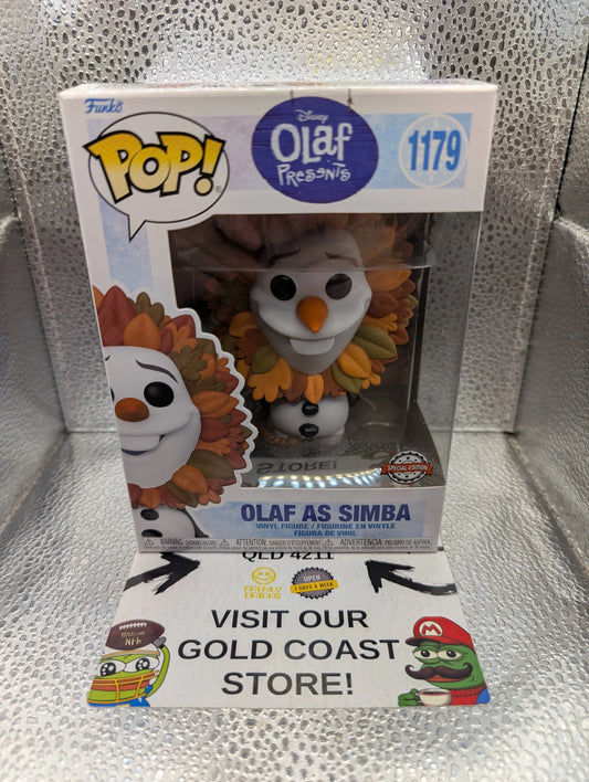 Funko POP Disney Frozen - Olaf As Lion King 1179 FRENLY BRICKS - Open 7 Days