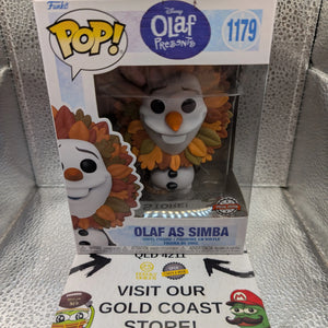 Funko POP Disney Frozen - Olaf As Lion King 1179 FRENLY BRICKS - Open 7 Days