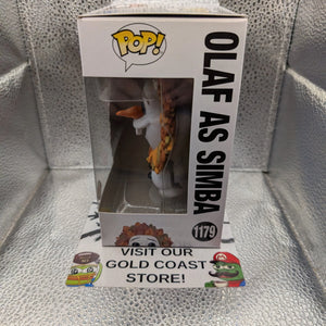 Funko POP Disney Frozen - Olaf As Lion King 1179 FRENLY BRICKS - Open 7 Days