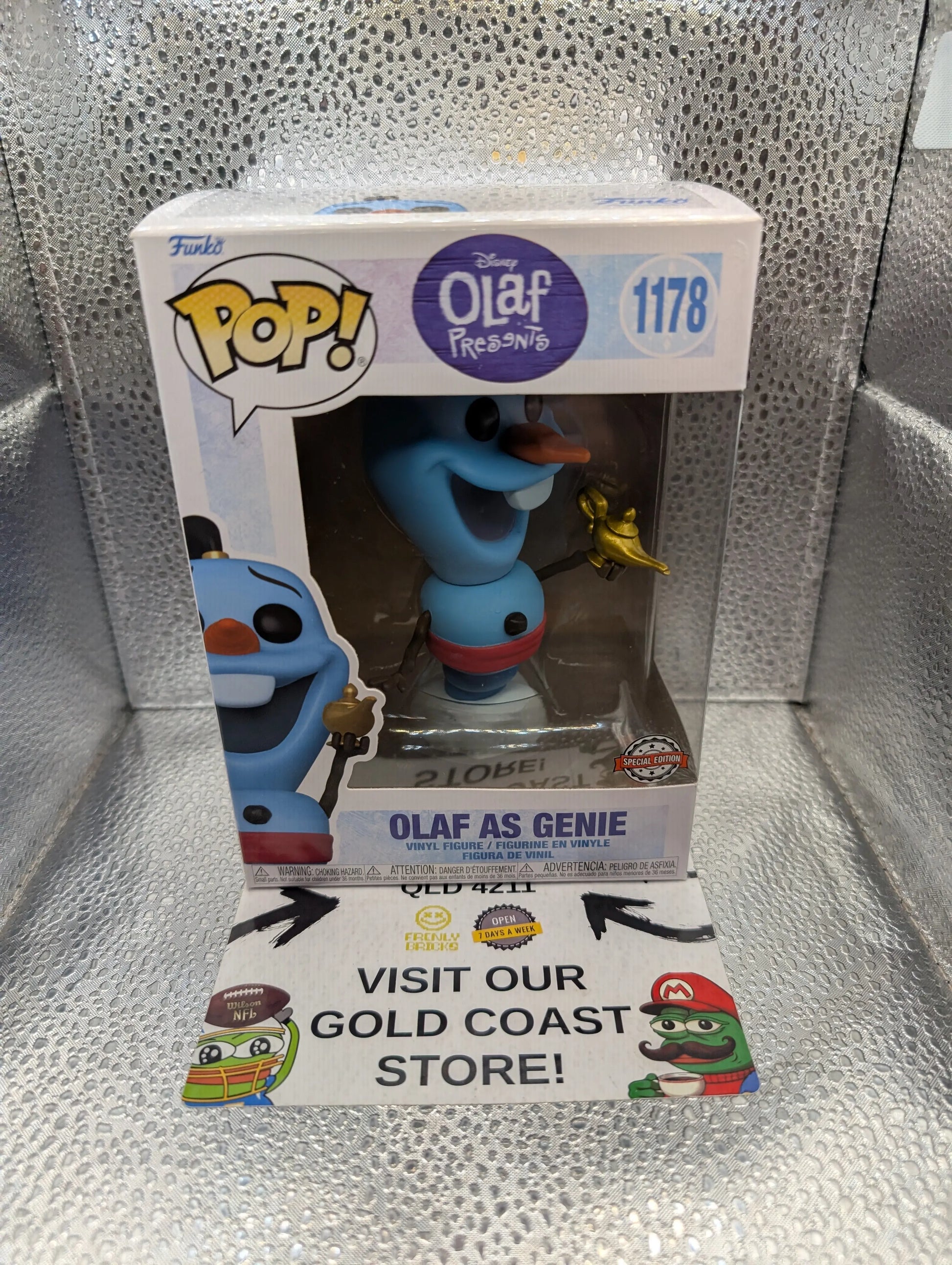 OLAF AS GENIE FROZEN Disney SE 1178 Funko Pop Vinyl FRENLY BRICKS - Open 7 Days