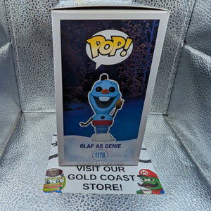 OLAF AS GENIE FROZEN Disney SE 1178 Funko Pop Vinyl FRENLY BRICKS - Open 7 Days