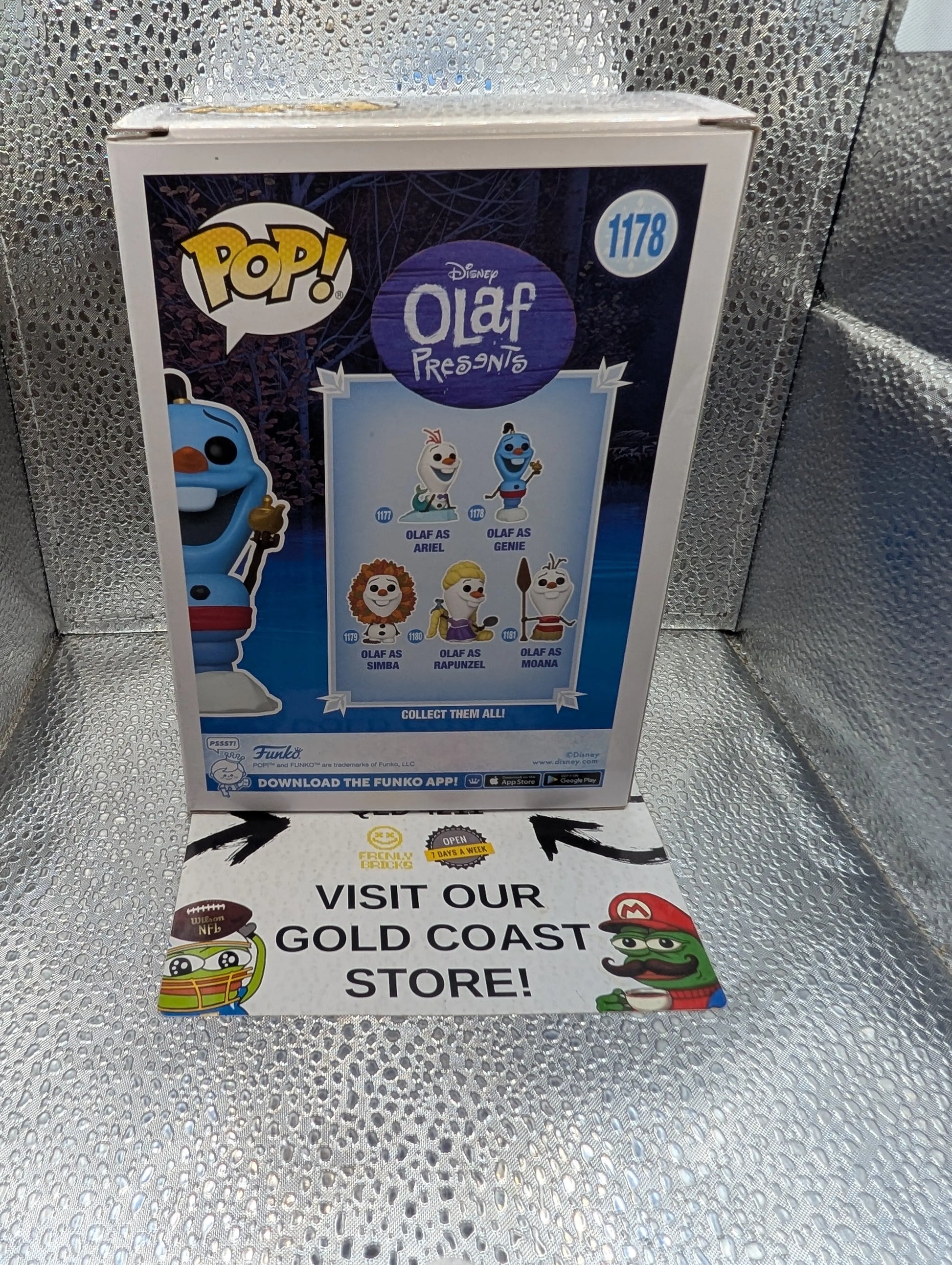 OLAF AS GENIE FROZEN Disney SE 1178 Funko Pop Vinyl FRENLY BRICKS - Open 7 Days