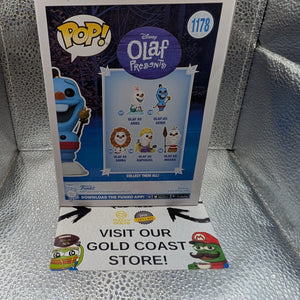 OLAF AS GENIE FROZEN Disney SE 1178 Funko Pop Vinyl FRENLY BRICKS - Open 7 Days