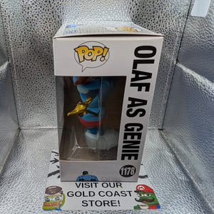 OLAF AS GENIE FROZEN Disney SE 1178 Funko Pop Vinyl FRENLY BRICKS - Open 7 Days