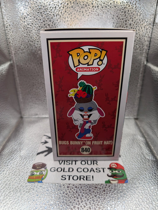 Bugs Bunny (in Fruit Hat) 840 ~ Looney Tunes: 80th Anniversary ~ Funko Pop Vinyl FRENLY BRICKS - Open 7 Days