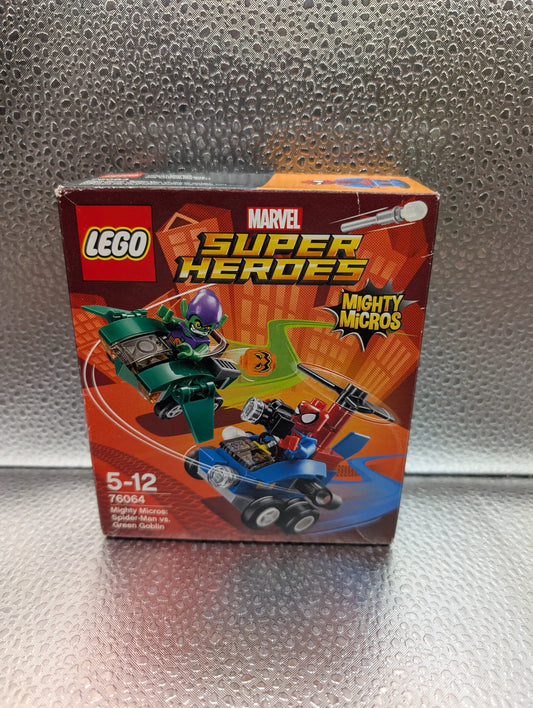 BRAND NEW SEALED LEGO 76064 Mighty Micros: Spider-Man vs Green Goblin FRENLY BRICKS - Open 7 Days