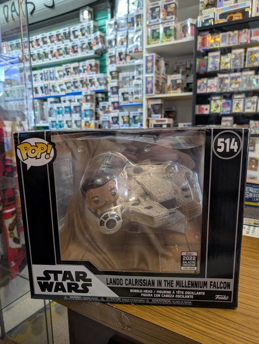Funko Pop!  #514 Star Wars Lando Calrissian in The Millennium Falcon 2022 FRENLY BRICKS - Open 7 Days