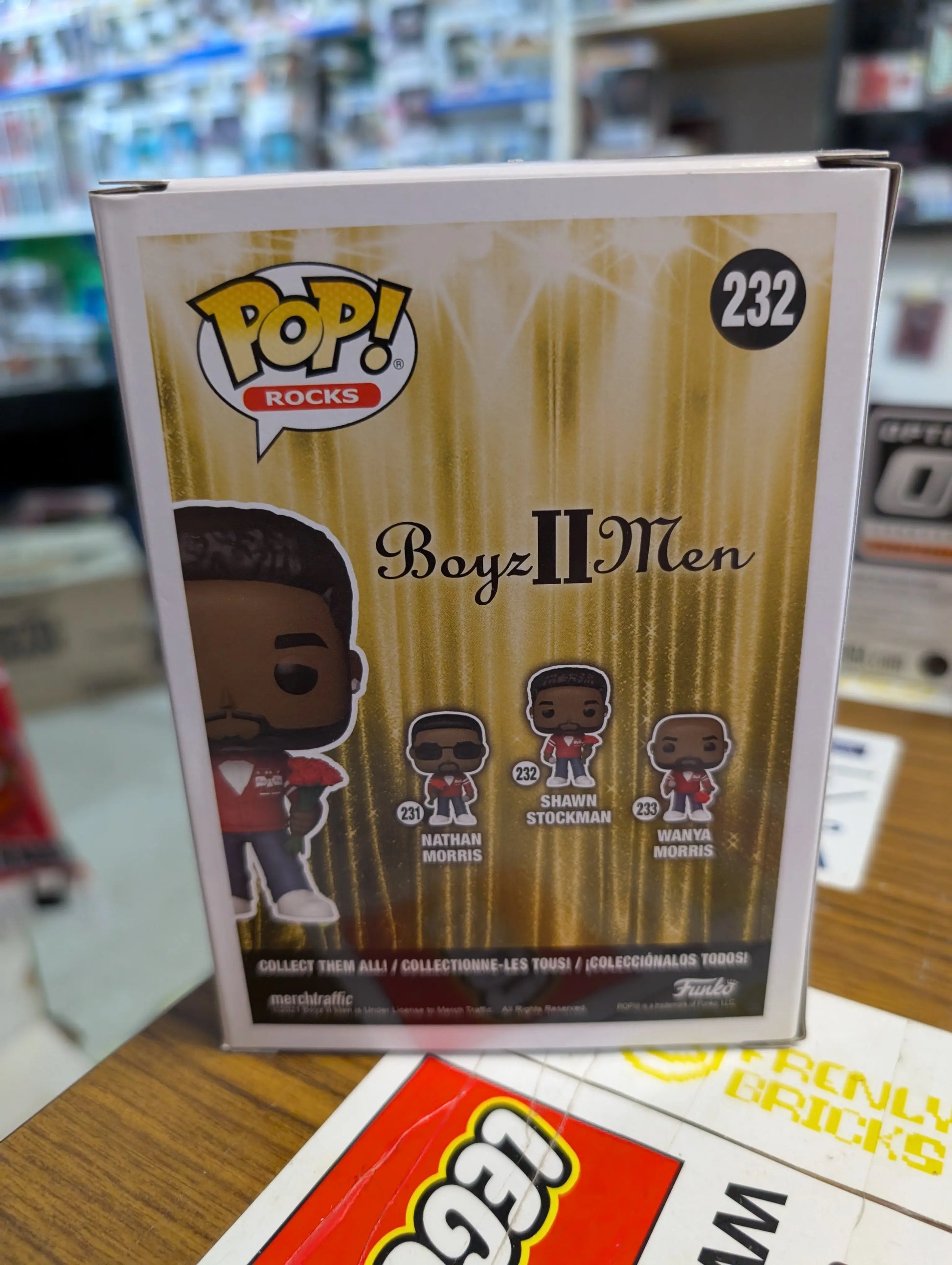 FUNKO POP ROCKS BOYS II MEN SHAWN STOCKMAN VINYL FIGURE IN BOX #232 FRENLY BRICKS - Open 7 Days