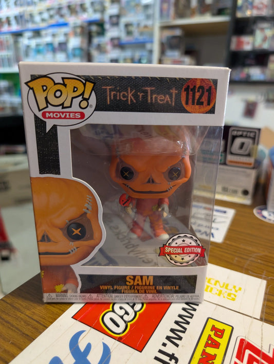 Trick Or Treat  Unmasked Sam Lollipop Funko Pop! Vinyl Figure #1121 Horror FRENLY BRICKS - Open 7 Days