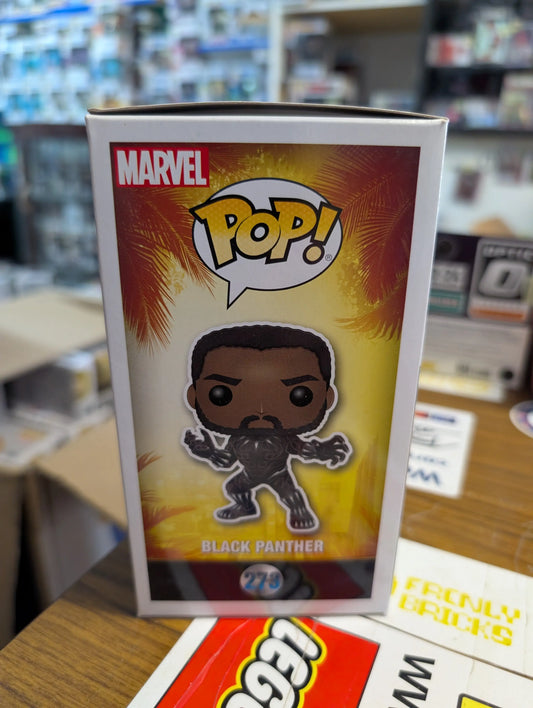 Funko Pop! Marvel Movies: Black Panther - Black Panther (273) Bobble Head GITD FRENLY BRICKS - Open 7 Days
