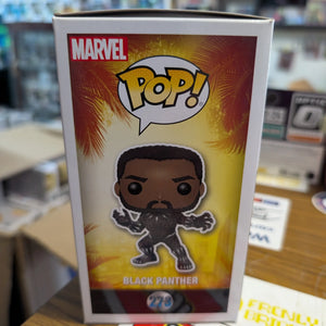 Funko Pop! Marvel Movies: Black Panther - Black Panther (273) Bobble Head GITD FRENLY BRICKS - Open 7 Days