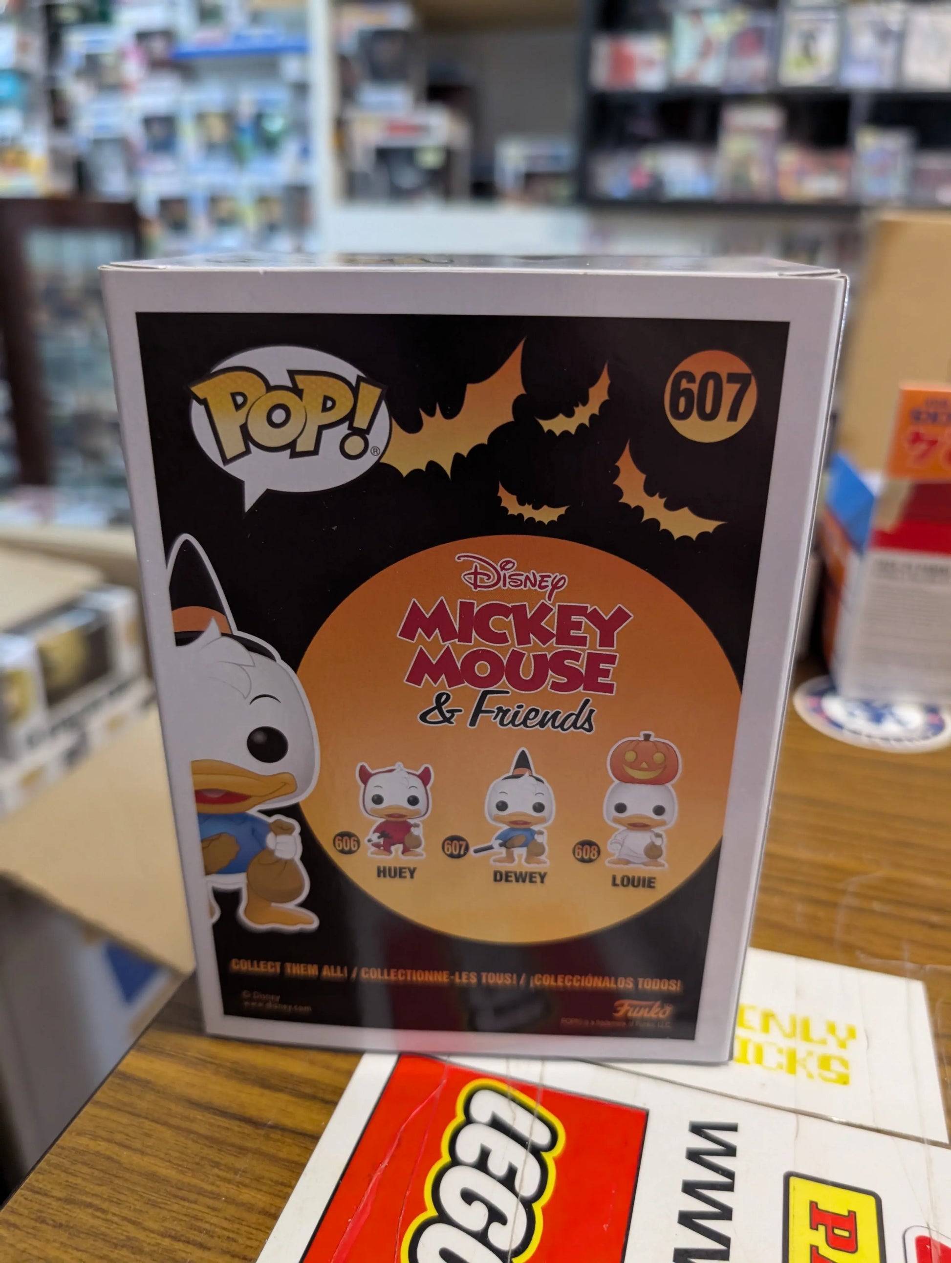 Dewey Pop 607 Halloween - Disney Funko Pop! Vinyl - Rare Popcultcha Exclusive FRENLY BRICKS - Open 7 Days