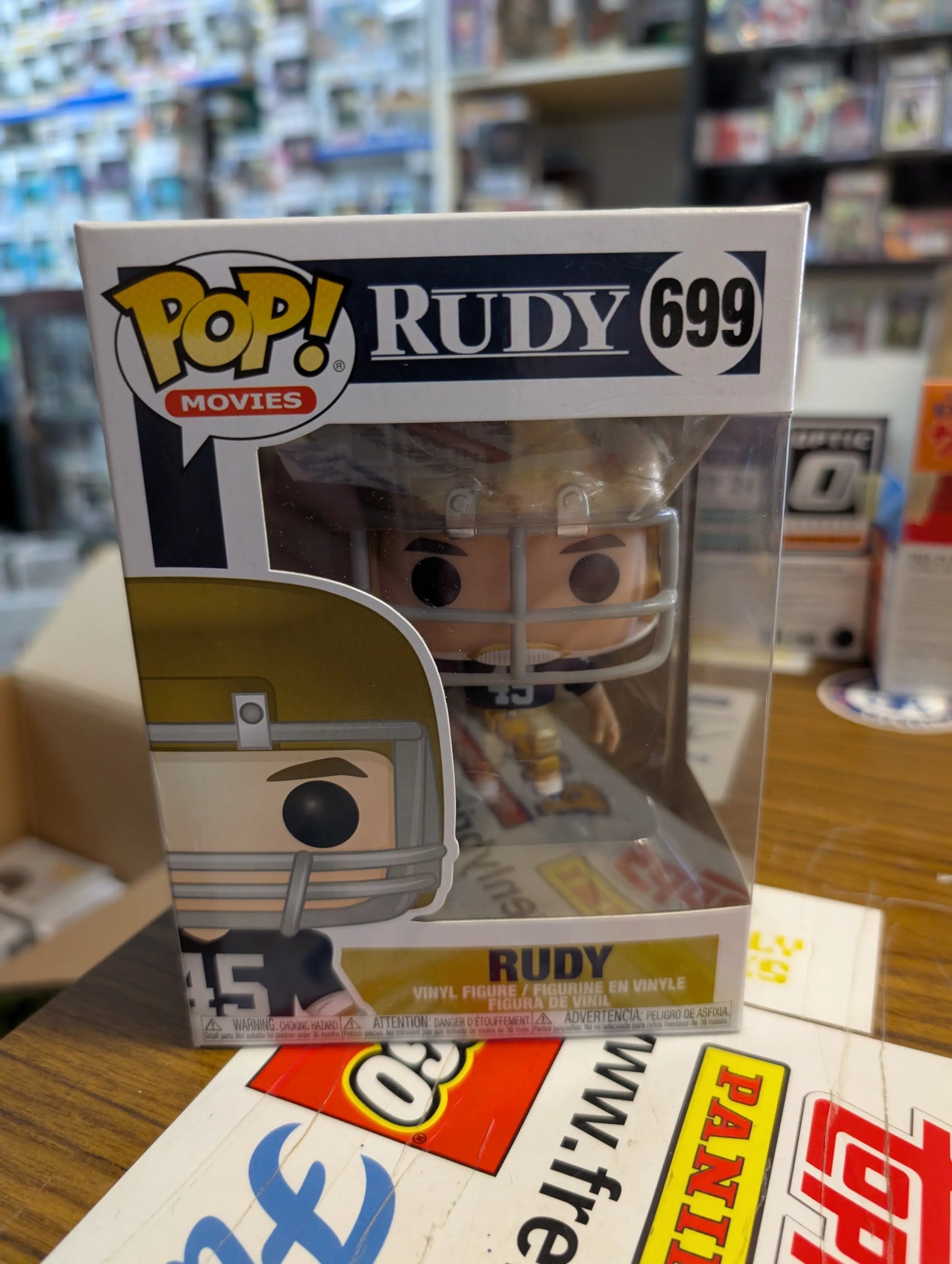 Rudy Funko POP! Vinyl Figure Movie Notre Dame Football Vaulted 699 FRENLY BRICKS - Open 7 Days